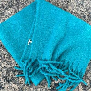 Anthropologie Turquoise Oversized Scarf (NWOT)